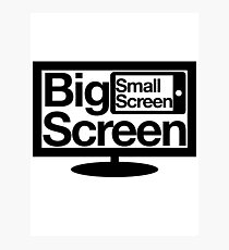 Big Screen Small Screen Photographic Print