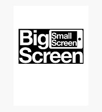Big Screen Small Screen Photographic Print