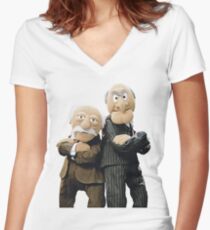 Statler and Waldorf Women's Fitted V-Neck T-Shirt