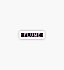 FLUME ART LOGO MERCH BLACK Sticker