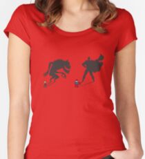 Saving the day! Women's Fitted Scoop T-Shirt