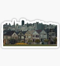Hand Drawn San Francisco Painted Ladies Sticker