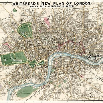 WHITBREAD'S NEW PLAN Of London Mappa Storica Guida Vittoriana 1858 - Foto 9
