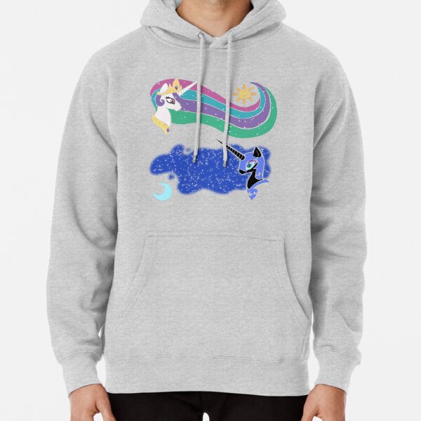 Princess Celestia and Nightmare Moon Pullover Hoodie