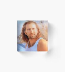 Nick Cage Acrylic Block