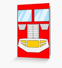 Optimus Prime - Transformers 80s Greeting Card