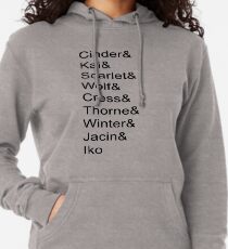 Lunar Chronicles Characters Lightweight Hoodie