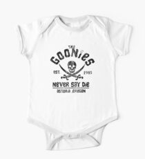 The Goonies - Naver Say Die - Black on White One Piece - Short Sleeve