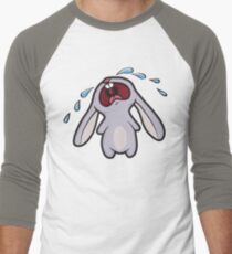 Sad Crying Bunny Rabbit Men's Baseball ¾ T-Shirt