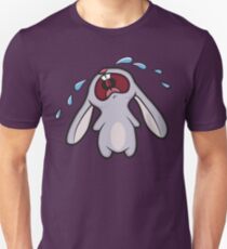 Camiseta ajustada Sad Crying Bunny Rabbit