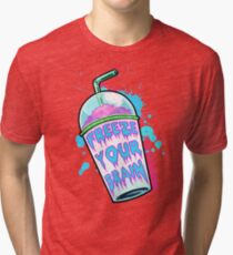 Camiseta de tejido mixto Congela tu cerebro