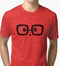 Geek Chic Panda Eyes Tri-blend T-Shirt