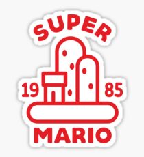 Super Mario Landscape Sticker
