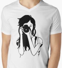 Photographer Girl Men's V-Neck T-Shirt