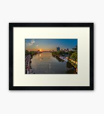 The Charles River near Boston University. Framed Print