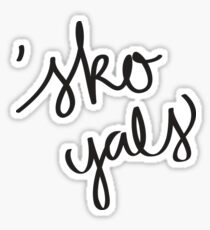 'sko yals script Sticker