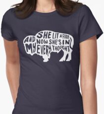 She Lit a Fire Women's Fitted T-Shirt