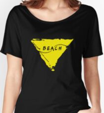 Beach (yellow) Women's Relaxed Fit T-Shirt