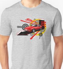 Porsche 924 T-shirt 'Explosion' Unisex T-Shirt