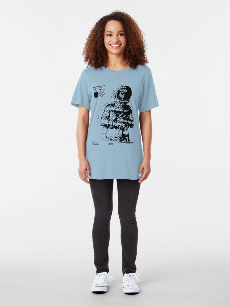 Alternate view of Space Journey 3.1 (black Slim Fit T-Shirt