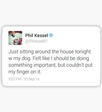 the iconic phil kessel tweet Sticker