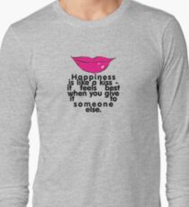 Be Happy.. Kiss! Langarmshirt