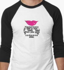 Be Happy.. Kiss! Baseballshirt für Männer