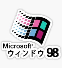 Microsoft Windows 98 Vaporwave Sticker