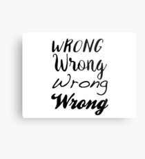 Sherlock - Wrong, Wrong, Wrong, Wrong Metal Print