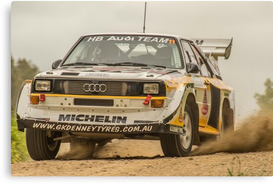 Framed Picture Group B Rally Art 30x20 Inch Canvas Audi S1 Quattro