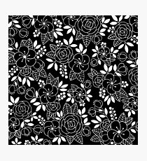 Rosalie Black Drawing with Ink Photographic Print