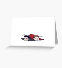After a Hard Night's Work Greeting Card