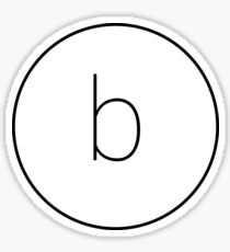 The Material Design Series - Letter B Sticker