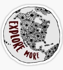 explore more (maroon) Sticker
