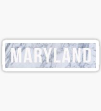 Marble Maryland Sticker