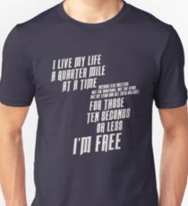 The Fast And The Furious - I Live My life Slim Fit T-Shirt