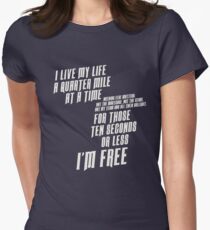 The Fast And The Furious - I Live My life Women's Fitted T-Shirt