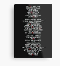 Pulp Fiction - Ezekiel 25:17 Metal Print