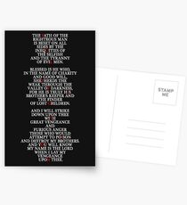 Pulp Fiction - Ezekiel 25:17 Postcards
