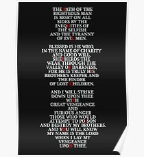 Pulp Fiction - Ezekiel 25:17 Poster