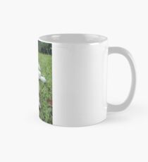 Boo the Deaf kitty and clouds Mug