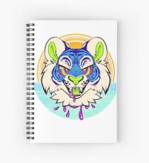 Tiger Vaporwave Spiral Notebook