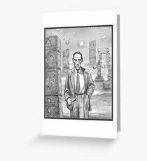 HP Lovecraft - Explorer of Strange Worlds Greeting Card