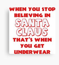 Underwear for Christmas Canvas Print
