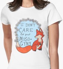 Feministischer Fuchs Tailliertes T-Shirt für Frauen