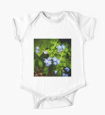 Blue flowers One Piece - Short Sleeve