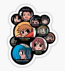 Scott Pilgrim characters Sticker
