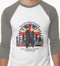 Eliminate the Impossible (Black Text) Men's Baseball ¾ T-Shirt