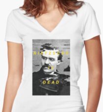 Nietzsche Is Dead Women's Fitted V-Neck T-Shirt