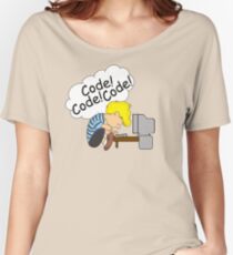 Code! Code! Code! Women's Relaxed Fit T-Shirt